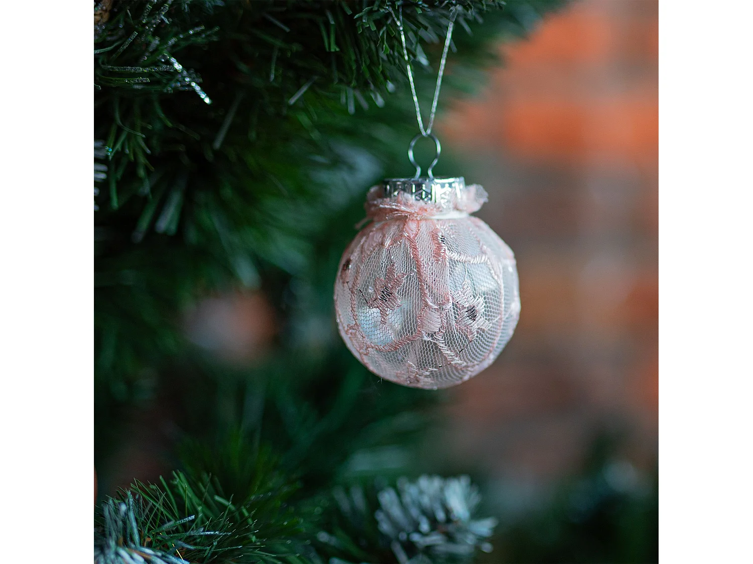 BOULES DE NOËL SYSD1688-088 24 PCS ROSE