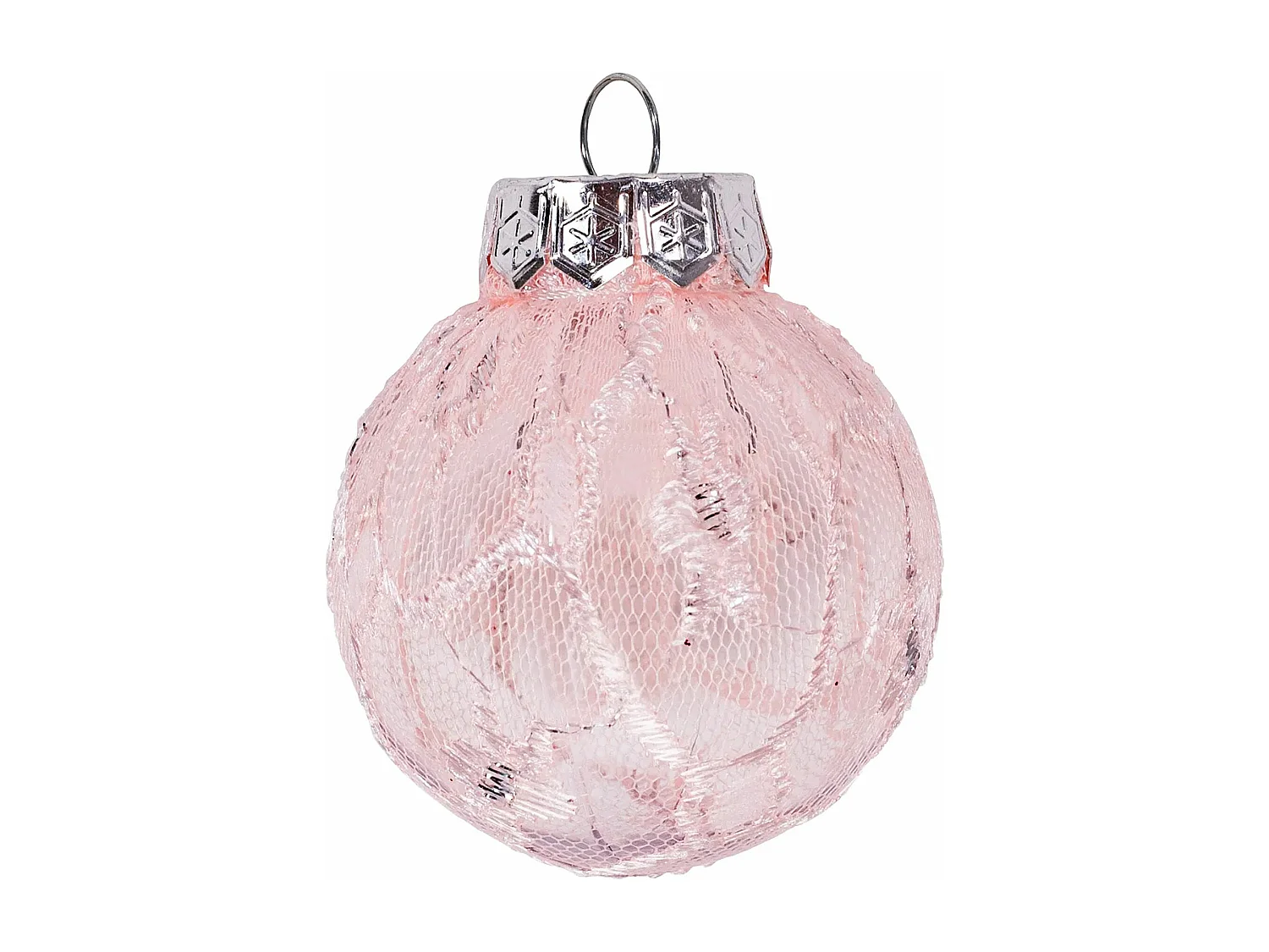 BOULES DE NOËL SYSD1688-088 24 PCS ROSE