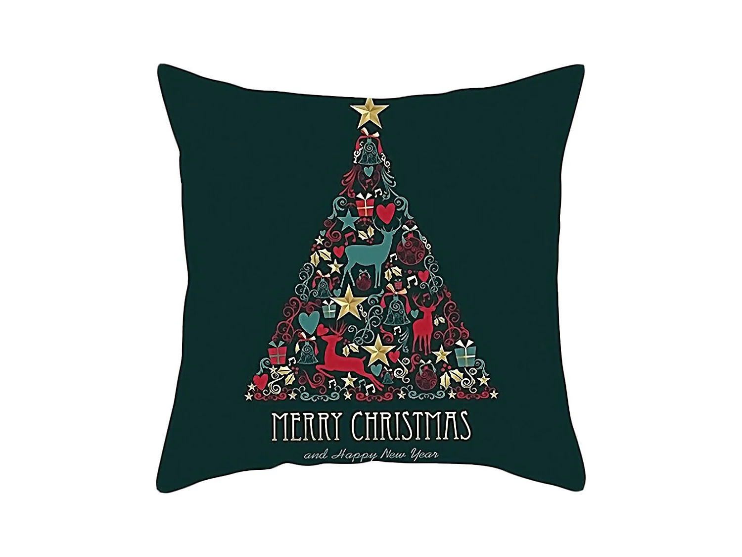 HOUSSE DE COUSSIN DE NOËL 3D 36 45X45 GREEN