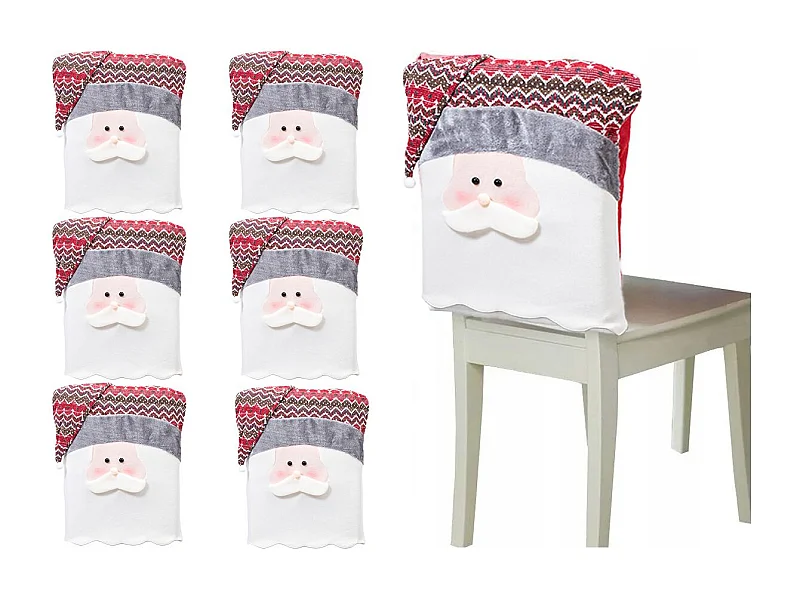 HOUSSE DE CHAISE DE NOËL YX22020 6 PCS LIGHT GREY