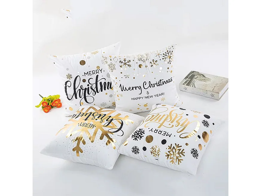 HOUSSE DE COUSSIN DE NOËL  BC06 45X45 WHITE