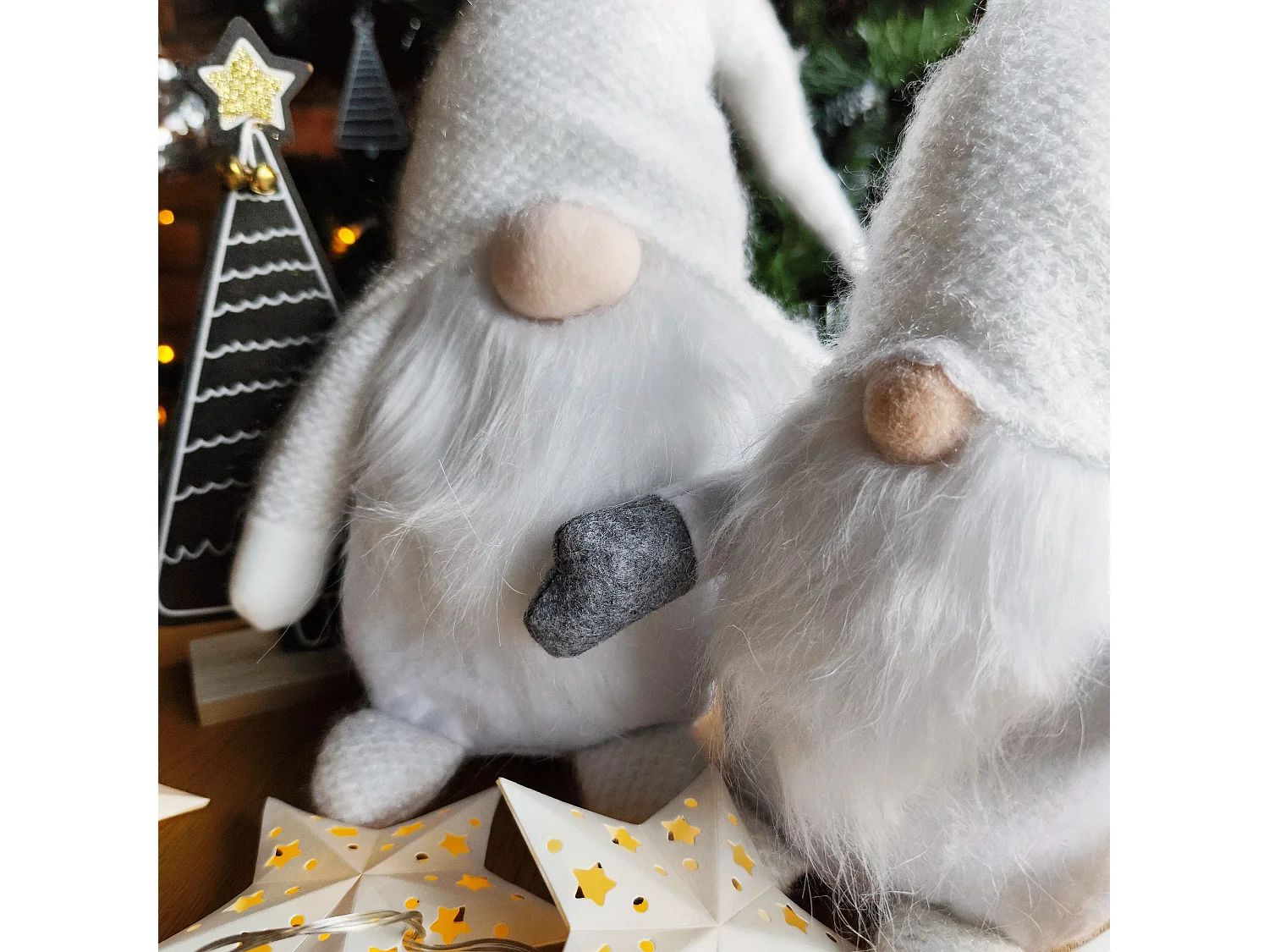 GNOME DE NOËL YX068 50CM BLANC