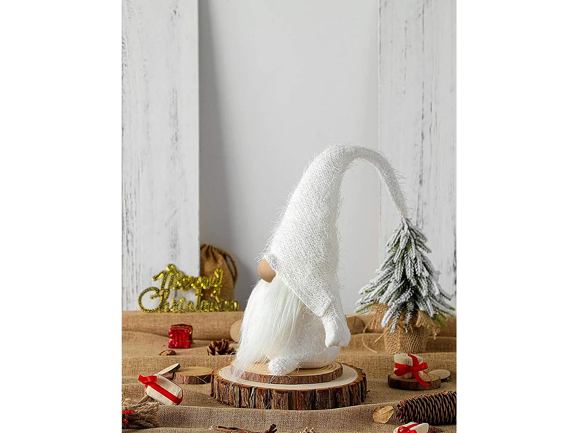 GNOME DE NOËL YX068 50CM BLANC
