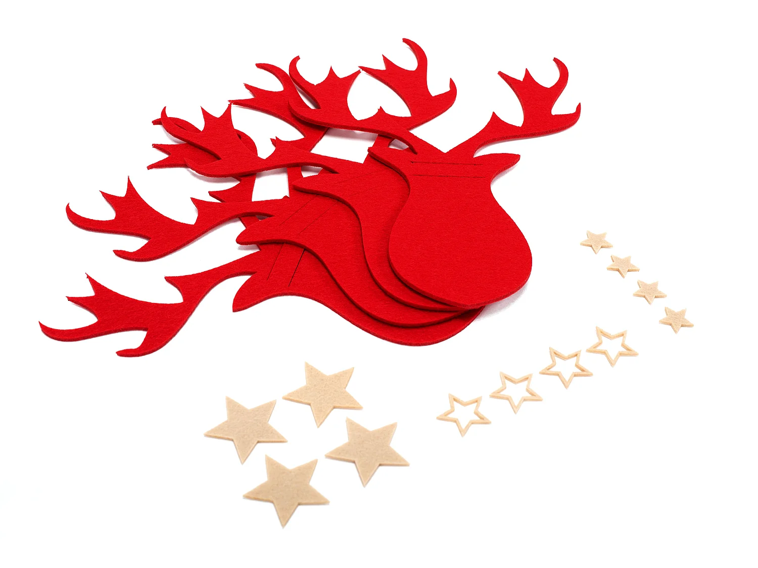 HOUSSE POUR COUVERTS DE NOËL RENNE 311377A 6PCS ROUGE