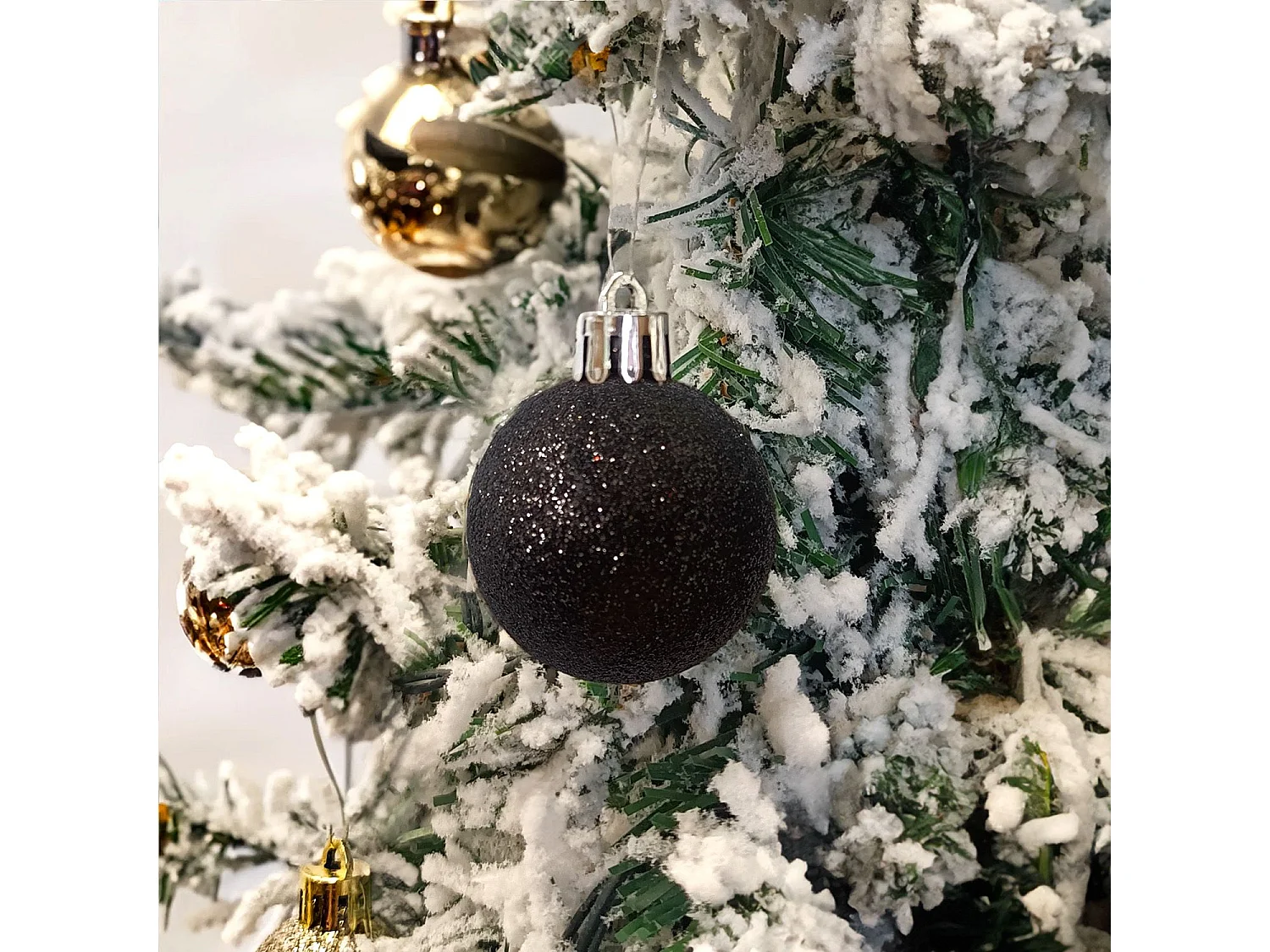 BOULES DE NOËL  SYSD1688-033 34 PCS NOIR