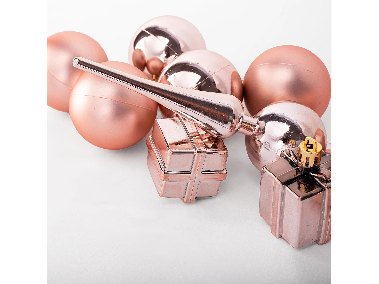 BOULES DE NOËL 311437 101 PCS ROSE