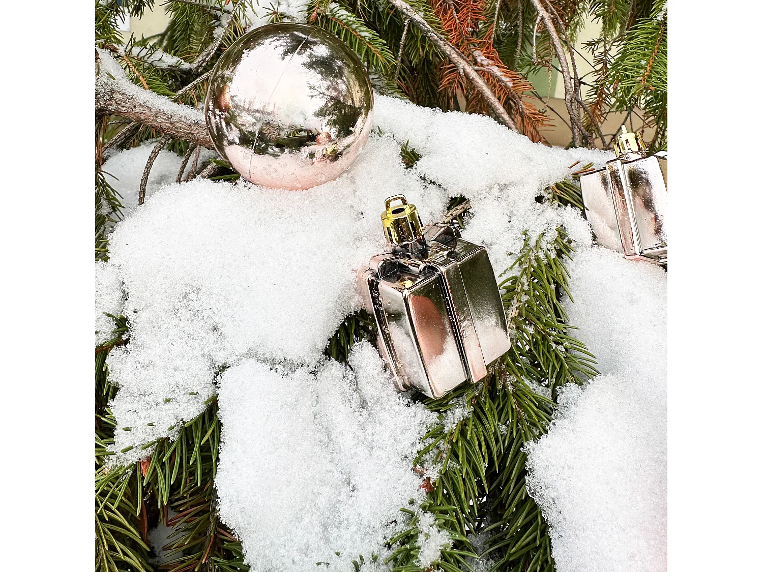 BOULES DE NOËL 311437 101 PCS ROSE