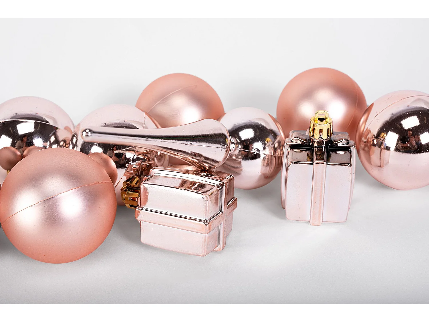 BOULES DE NOËL 311437 101 PCS ROSE