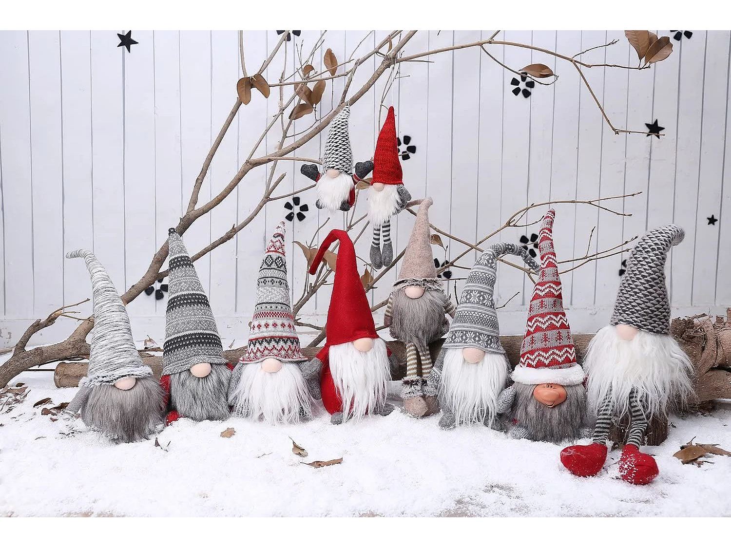 GNOME DE NOËL  YX066 30CM DARK RED