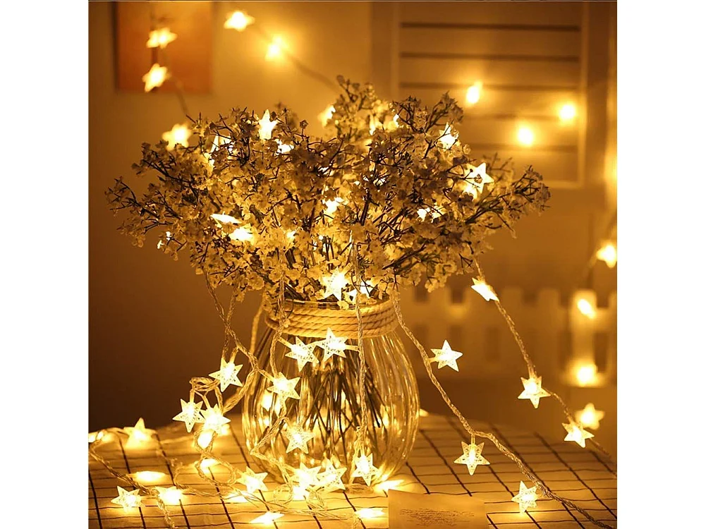 GUIRLANDE LUMINEUSE DE NOËL ÉTOILE LED 391020  LIGHT GOLD