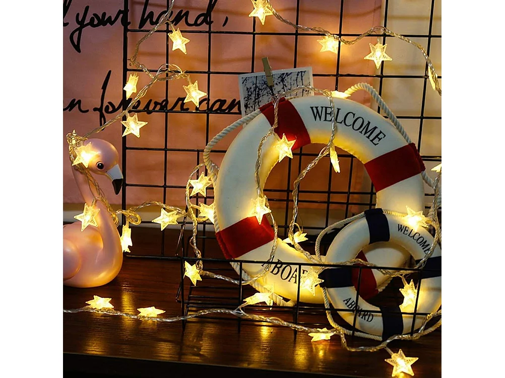 GUIRLANDE LUMINEUSE DE NOËL ÉTOILE LED 391020  LIGHT GOLD