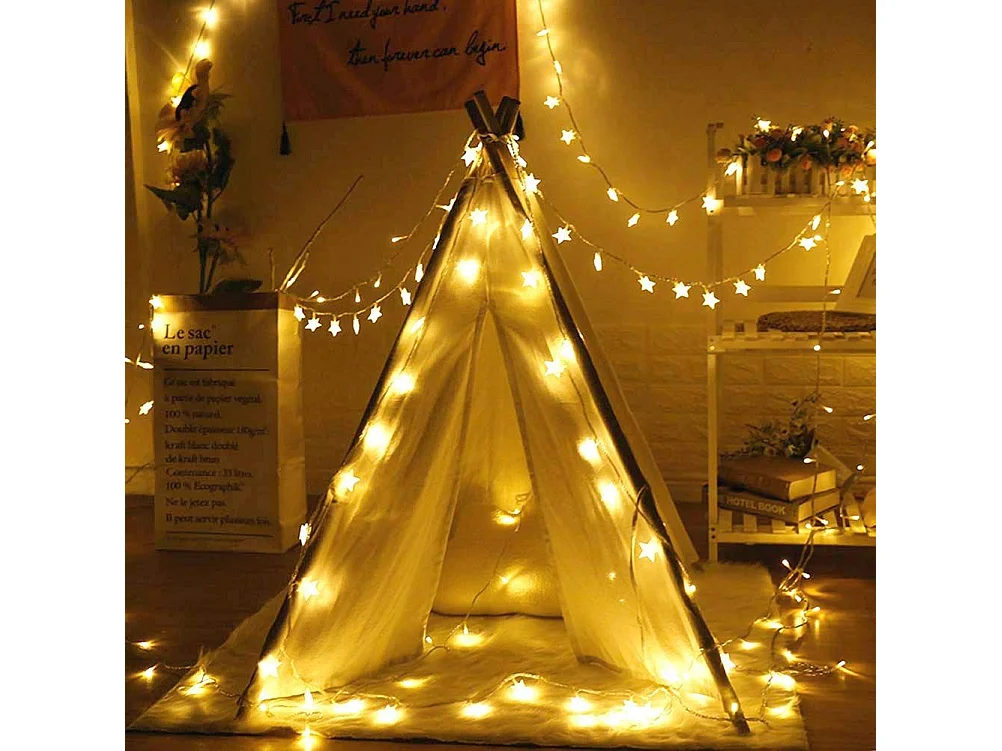 GUIRLANDE LUMINEUSE DE NOËL ÉTOILE LED 391020  LIGHT GOLD