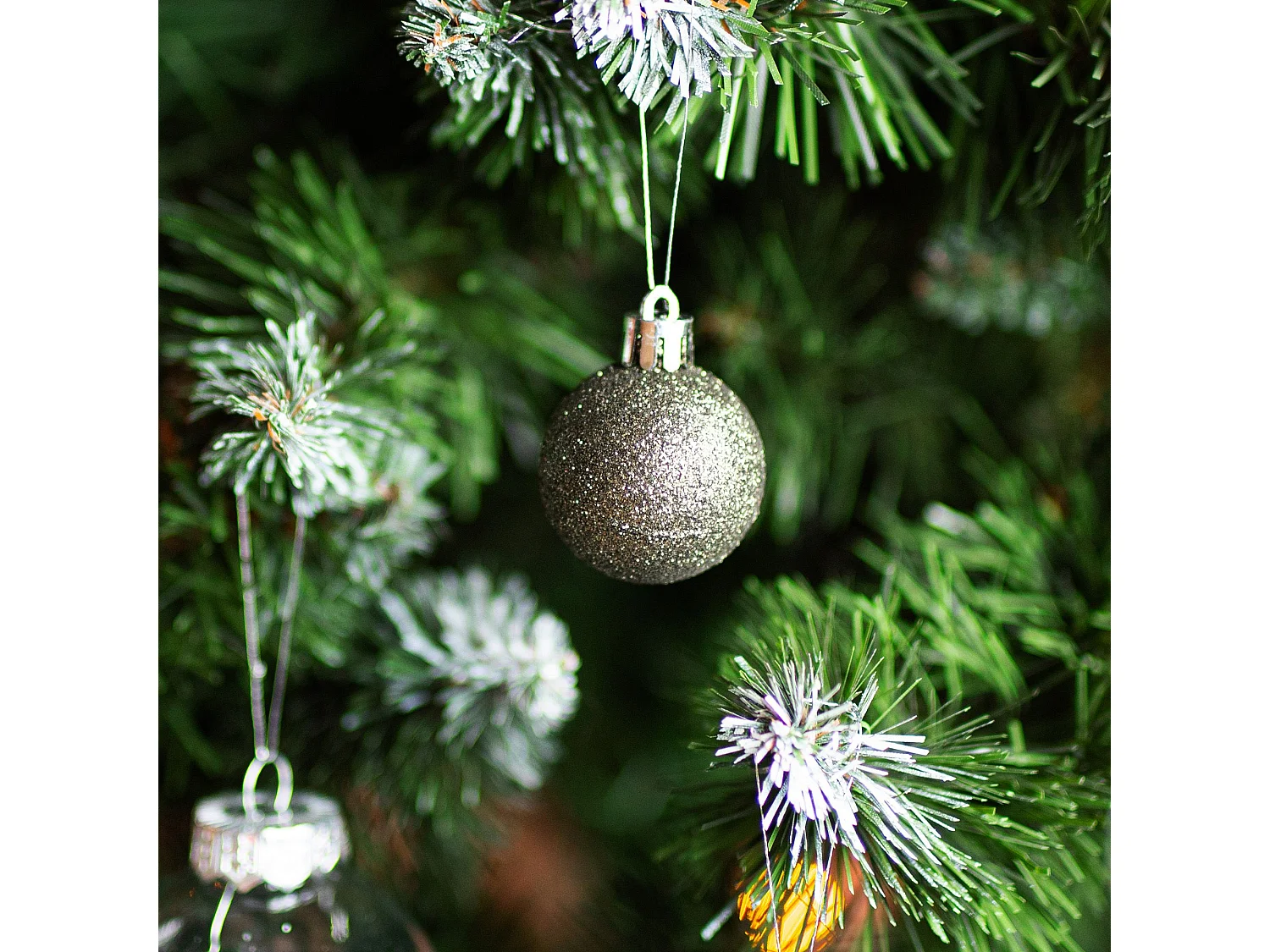 BOULES DE NOËL  SYSD1688-027 34 PCS BLUE/ VERT FONCE