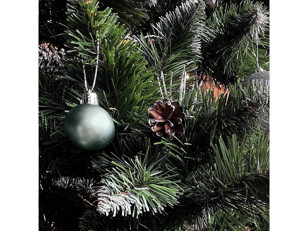 BOULES DE NOËL  SYSD1688-027 34 PCS BLUE/ VERT FONCE