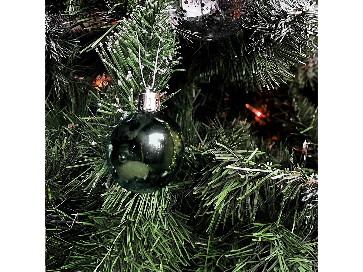 BOULES DE NOËL  SYSD1688-027 34 PCS BLUE/ VERT FONCE