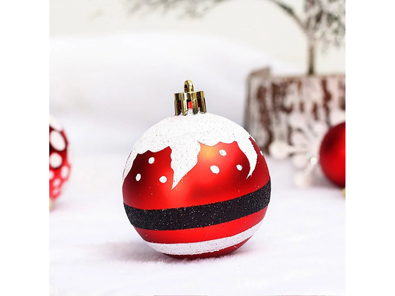 BOULES DE NOËL SYSD1688-113 78 PCS ROUGE