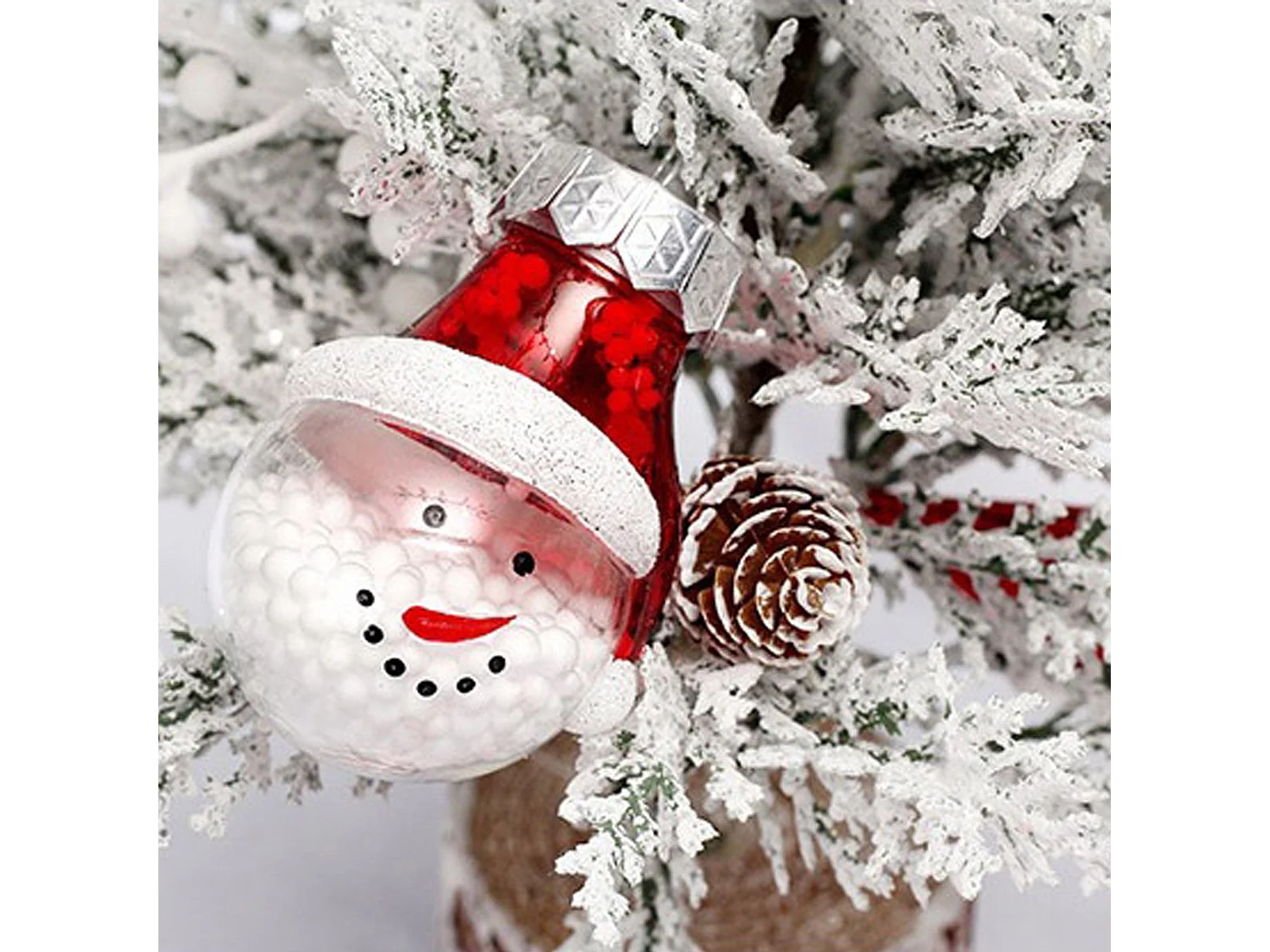 BOULES DE NOËL SYSD1688-113 78 PCS ROUGE