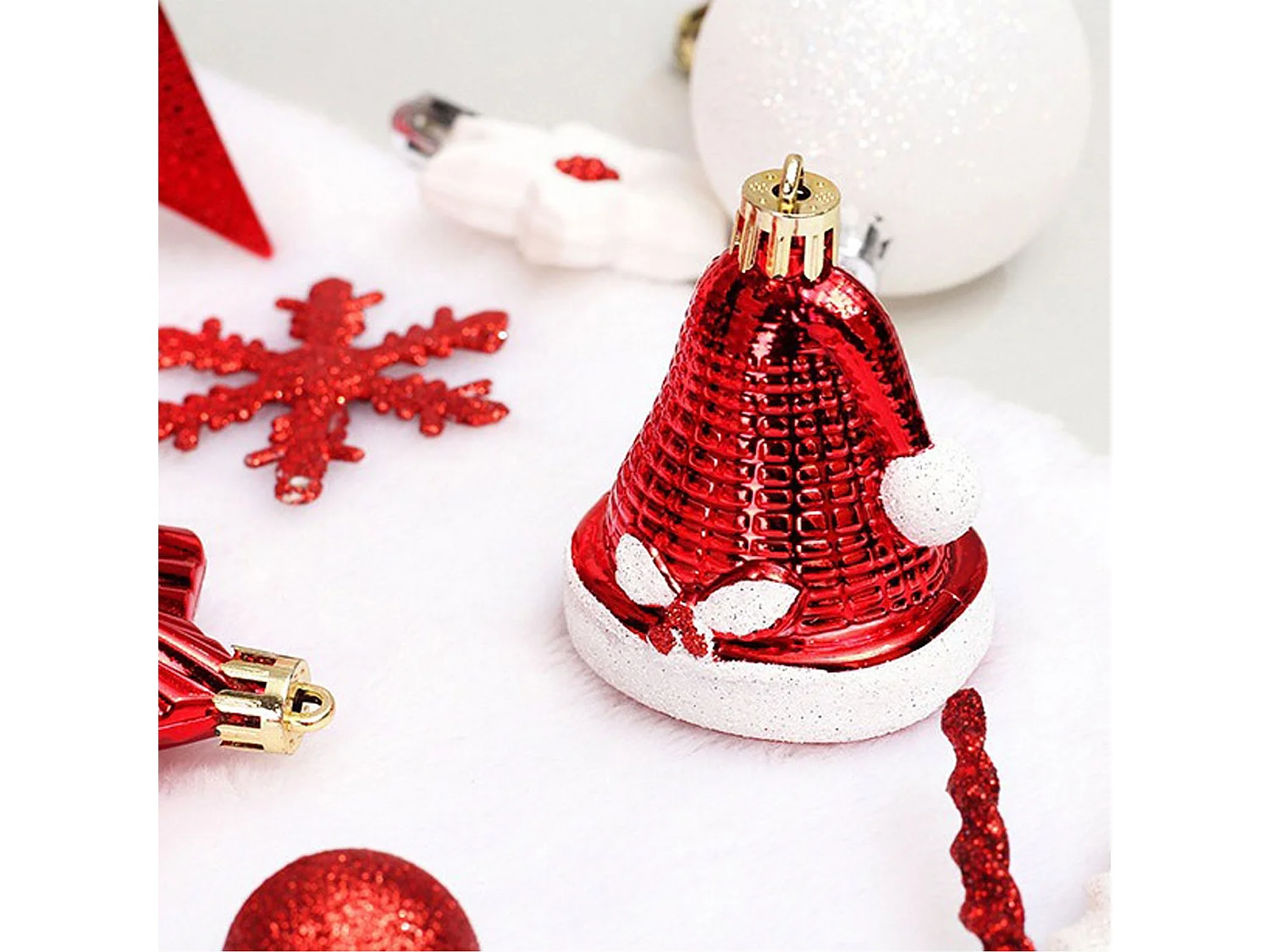 BOULES DE NOËL SYSD1688-113 78 PCS ROUGE