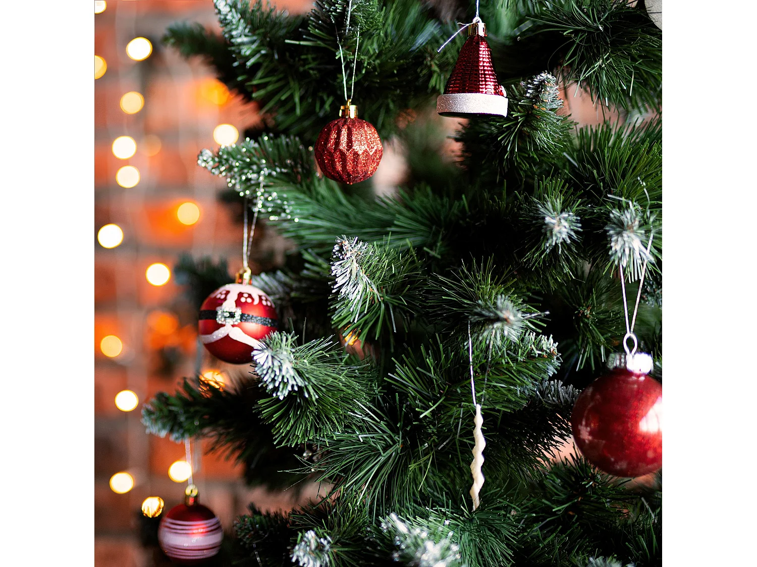 BOULES DE NOËL SYSD1688-113 78 PCS ROUGE