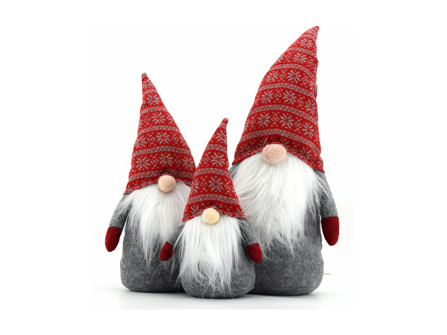 GNOME DE NOËL  YX-019 RED/GREY 40CM ROUGE