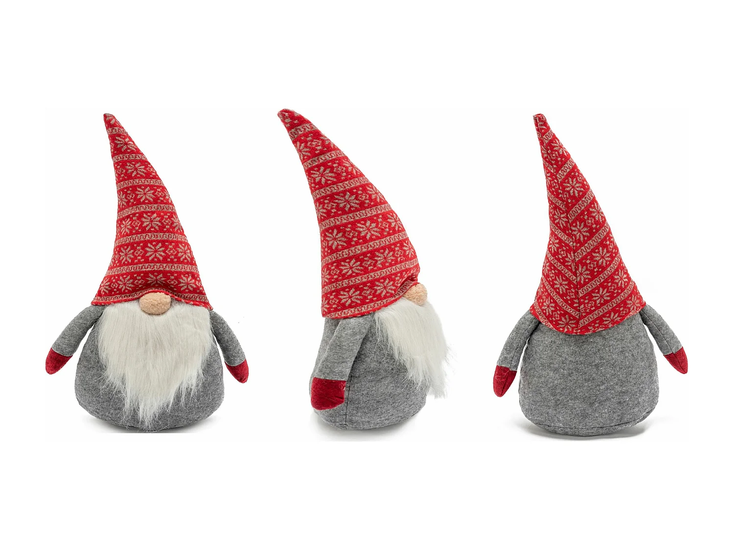GNOME DE NOËL  YX-019 RED/GREY 40CM ROUGE
