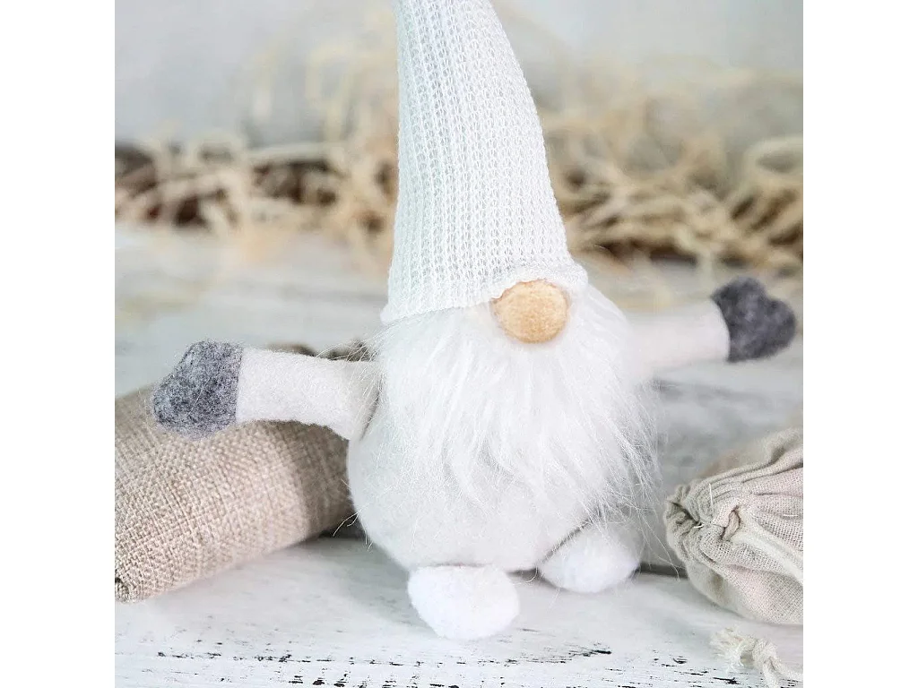 GNOME DE NOËL  YX045 WHITE 35CM WHITE