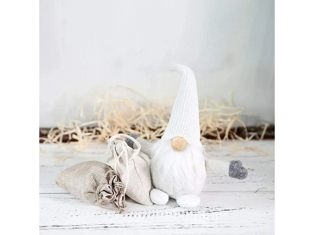 GNOME DE NOËL  YX045 WHITE 35CM WHITE