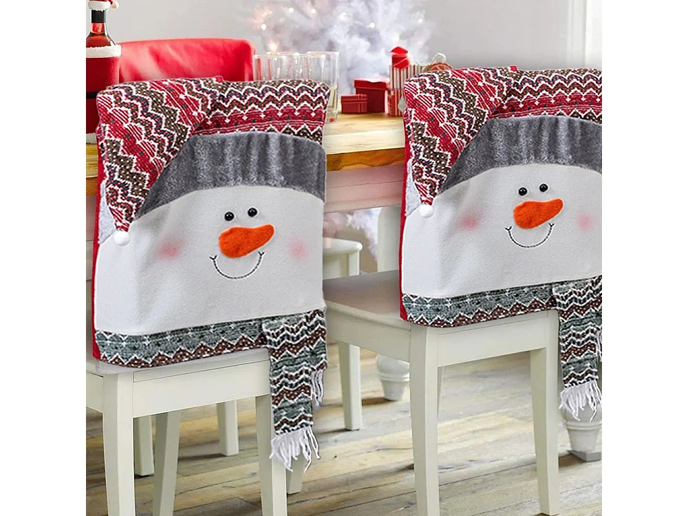 HOUSSE DE CHAISE DE NOËL YX22021 6 PCS GRIS