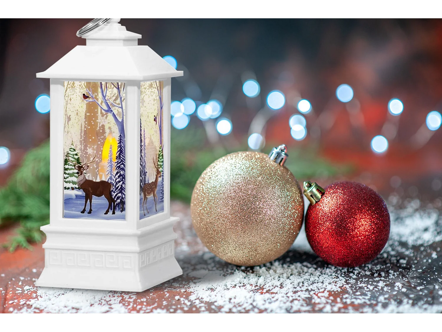 LANTERNE DE NOËL LED XB-001 BLANC