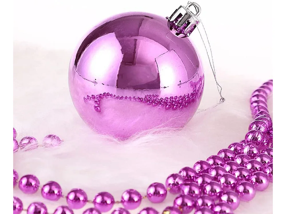 BOULES DE NOËL  KL-21X03 100SZT ROSE