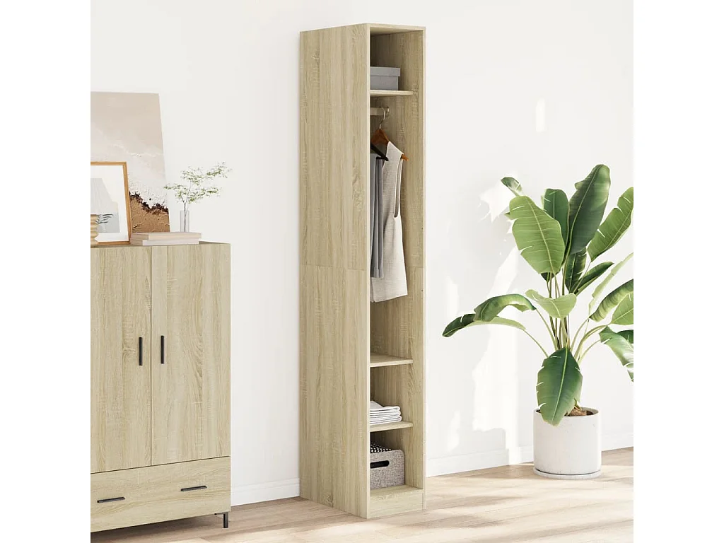 Armadio Rovere Sonoma 30x50x200 cm in Legno Multistrato