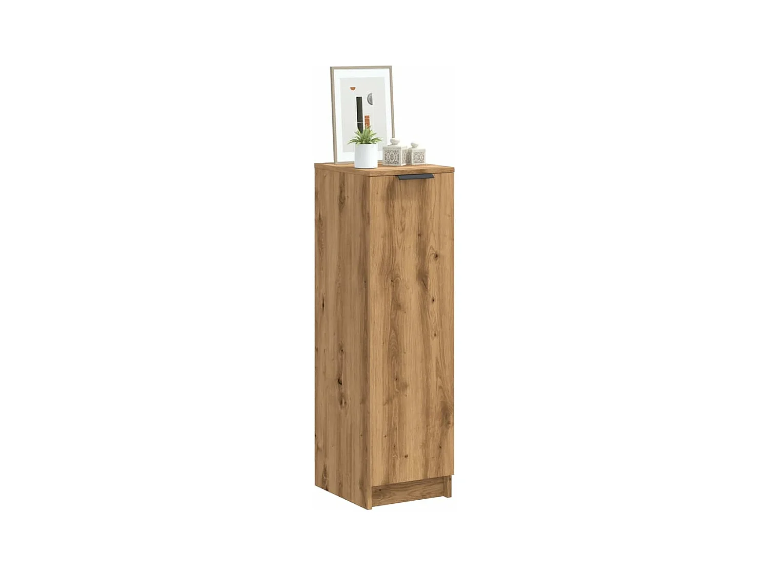 Armoire à chaussures chêne artisanal bois d'ingénierie