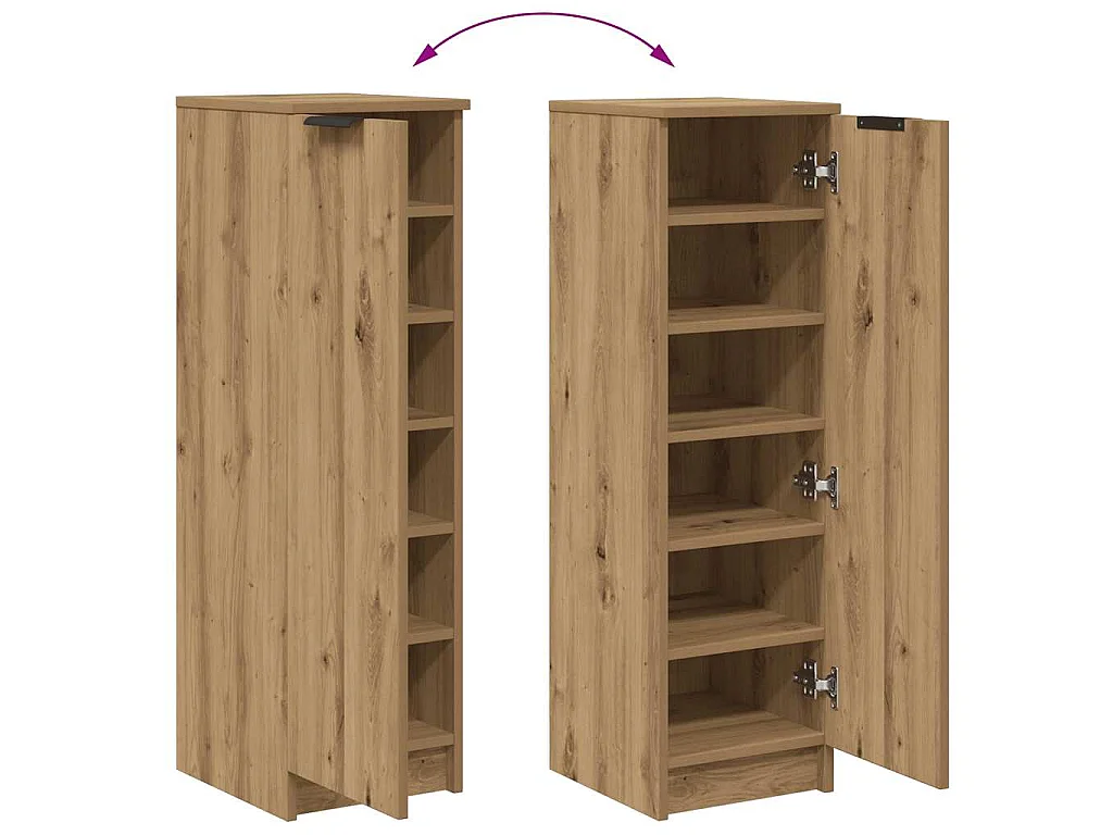 Schuhschrank Artisan-Eiche 29,5x35x100,5 cm Holzwerkstoff