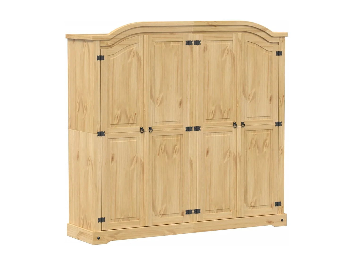 Armadio Corona 194x52x186 cm in Legno Massello di Pino