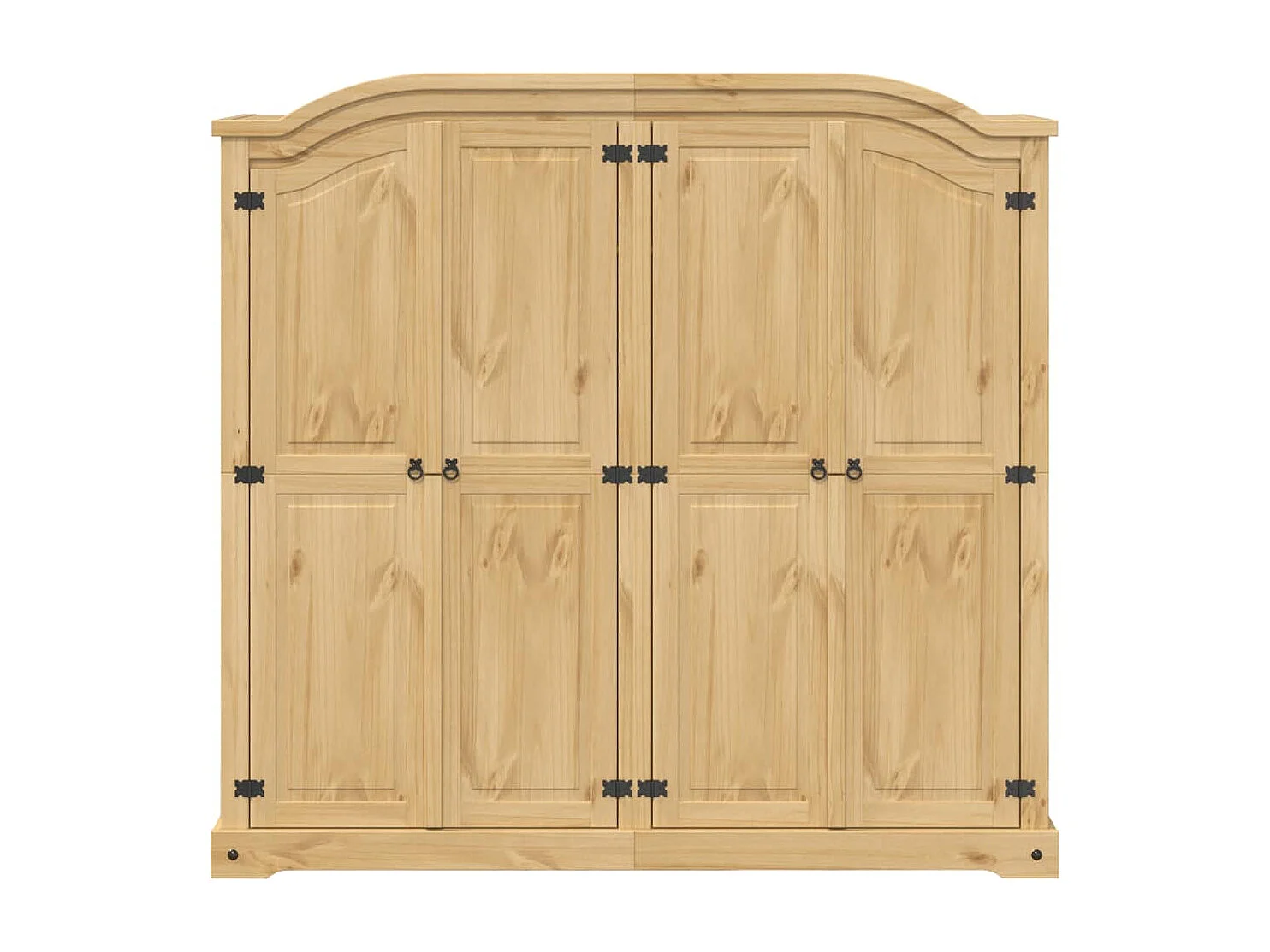 Armadio Corona 194x52x186 cm in Legno Massello di Pino