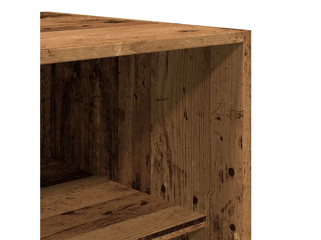 Kleiderschrank Altholz-Optik 50x50x200 cm Holzwerkstoff