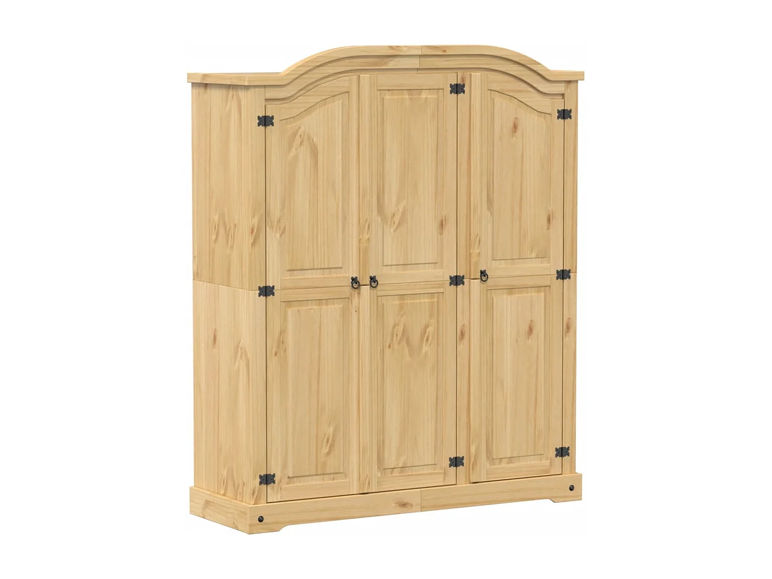 Kleiderschrank Corona 151,5x52x186 cm Massivholz Kiefer