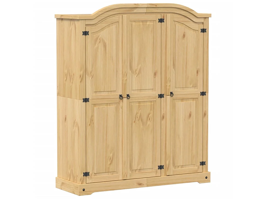 Armadio Corona 151,5x52x186 cm in Legno Massello di Pino