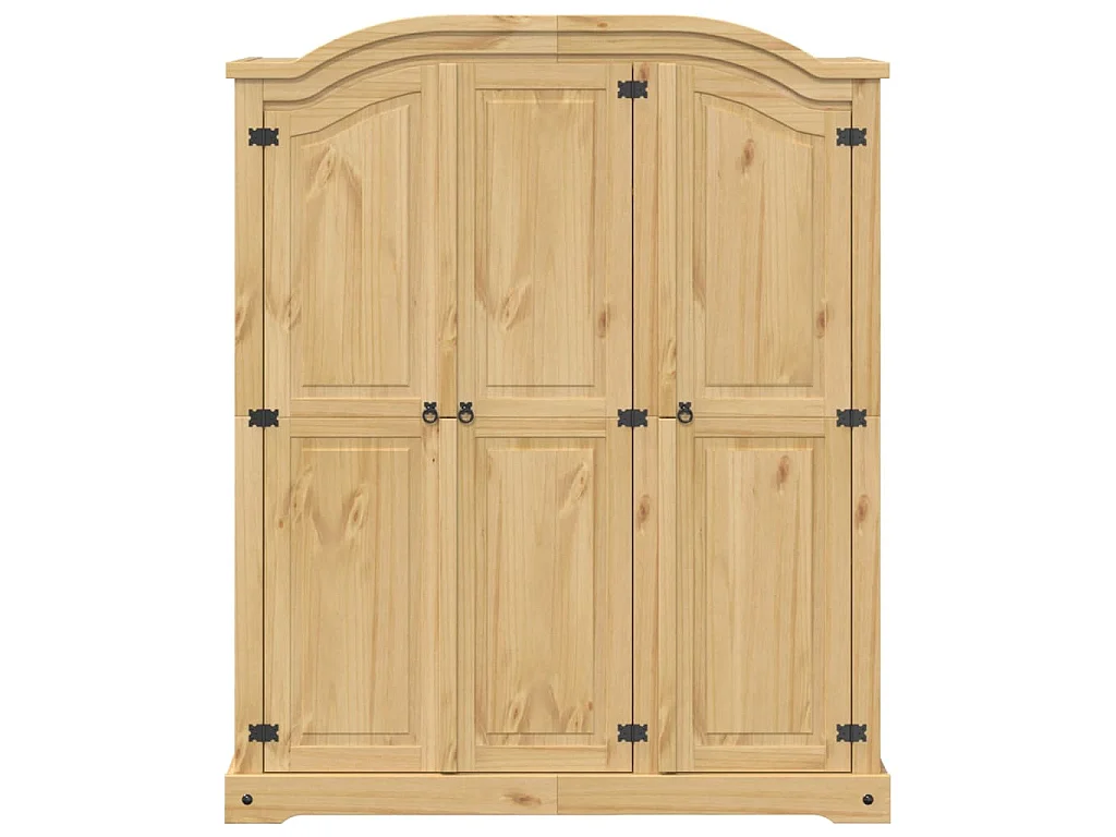 Armadio Corona 151,5x52x186 cm in Legno Massello di Pino