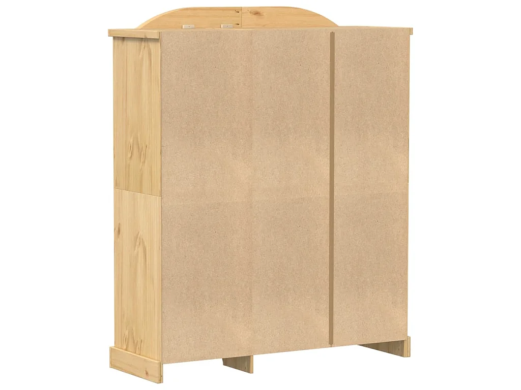 Armadio Corona 151,5x52x186 cm in Legno Massello di Pino