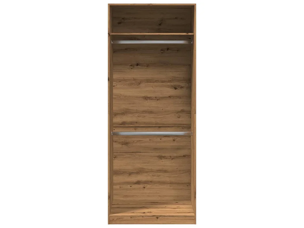 Garde-robe chêne artisanal 80x50x200 cm bois d'ingénierie