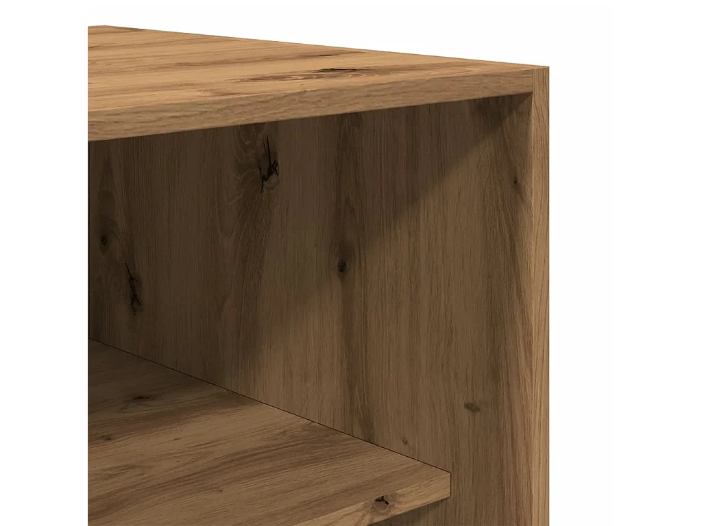 Garde-robe chêne artisanal 80x50x200 cm bois d'ingénierie