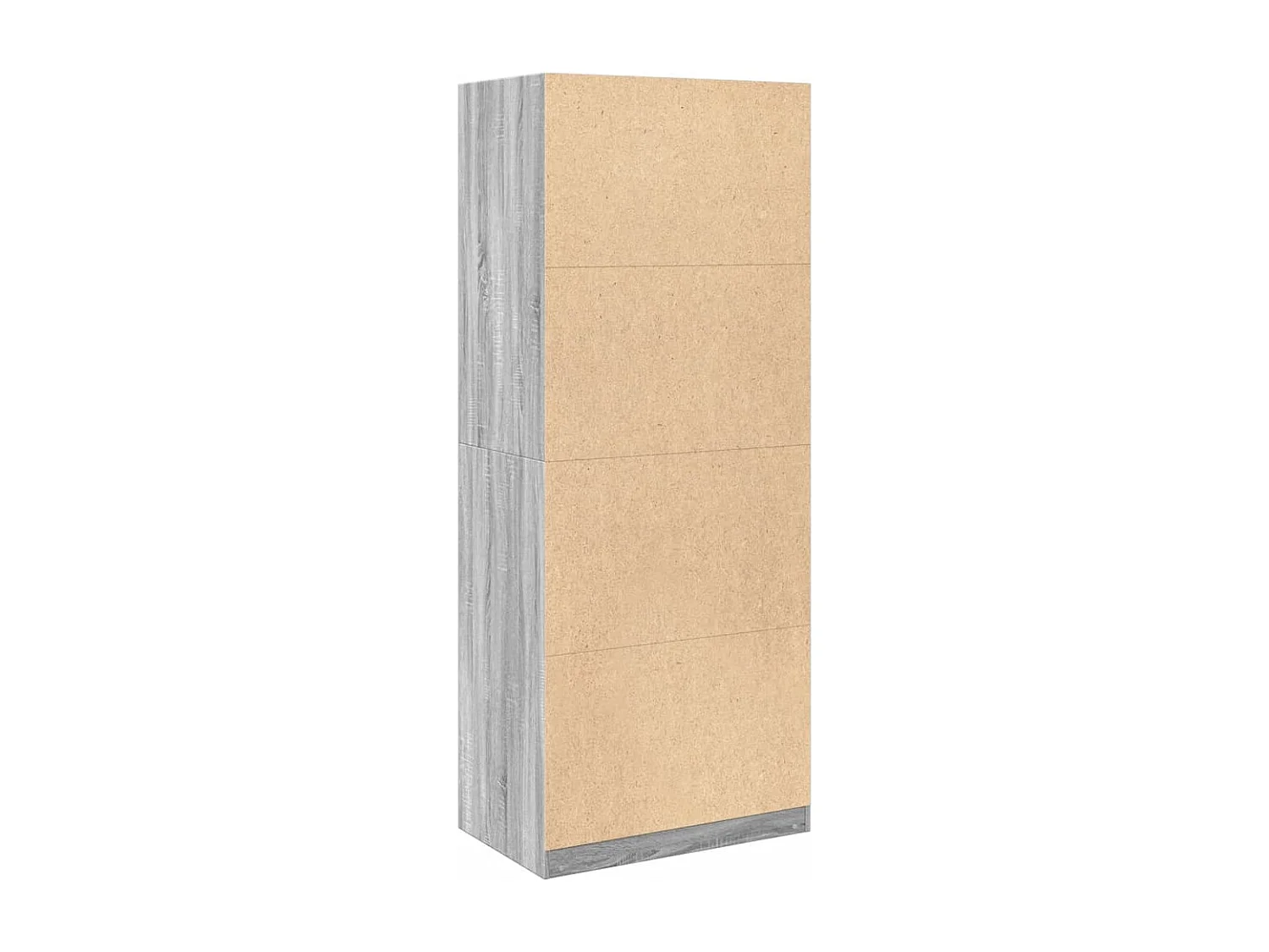 Armario de madera de ingeniería gris Sonoma 80x50x200 cm