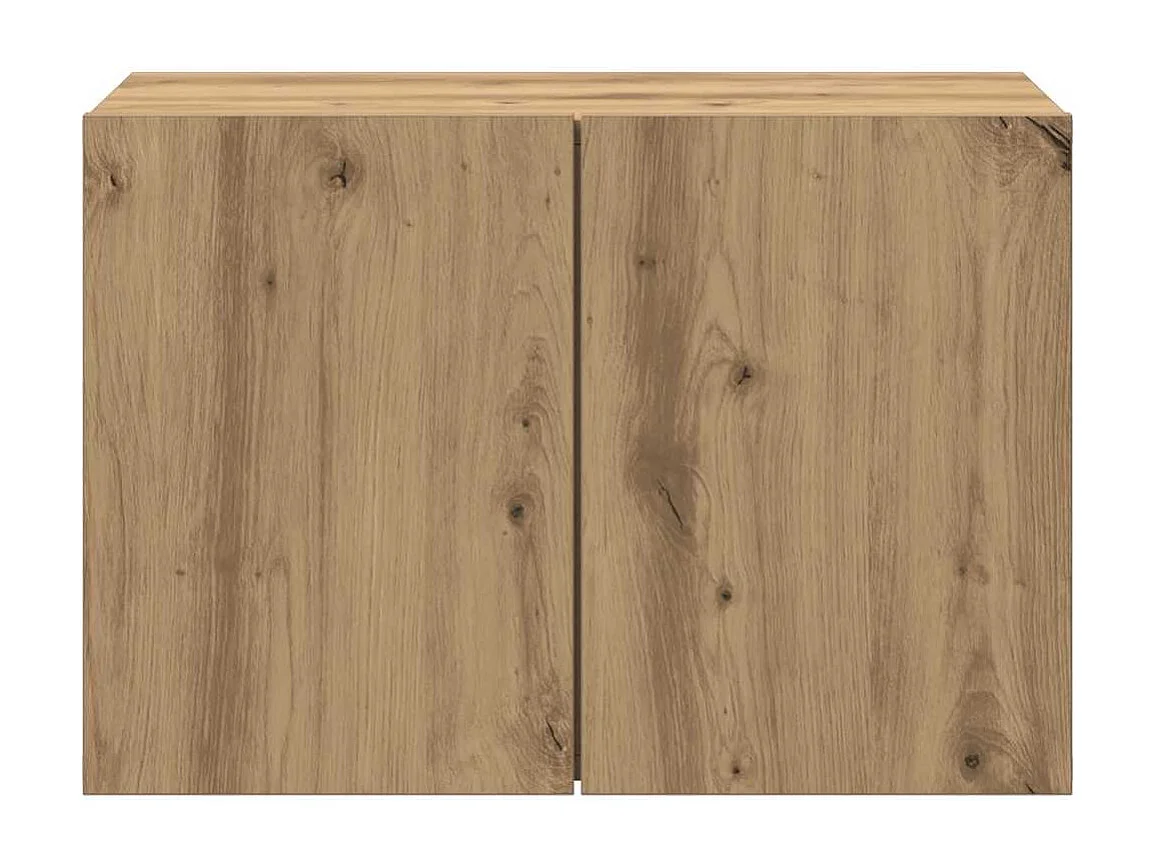 Mobile TV a Parete Rovere Artigianale 60x30x41 cm