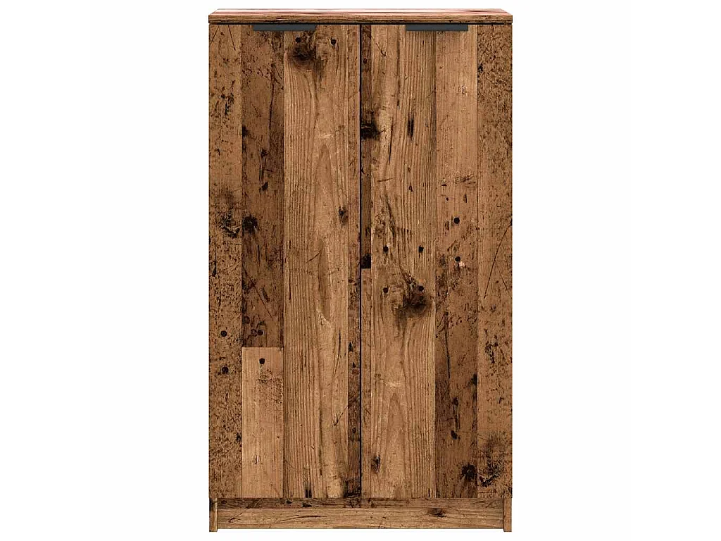 Schoenenkast 59x35x100,5 cm bewerkt hout oud houtkleurig