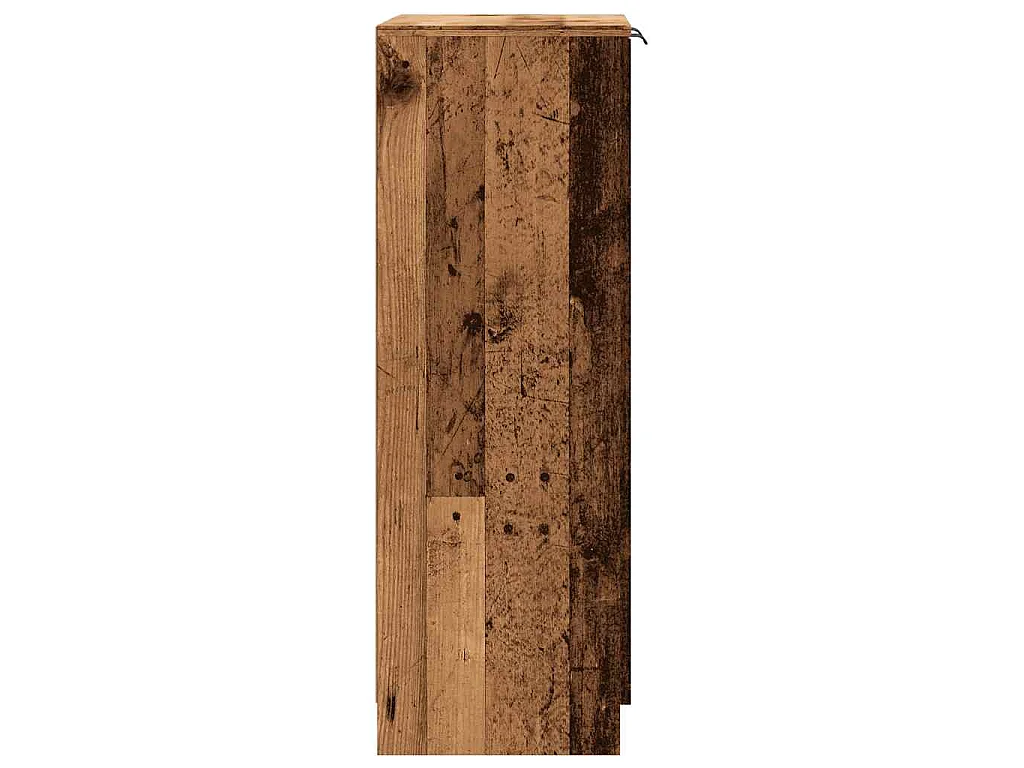 Schoenenkast 59x35x100,5 cm bewerkt hout oud houtkleurig