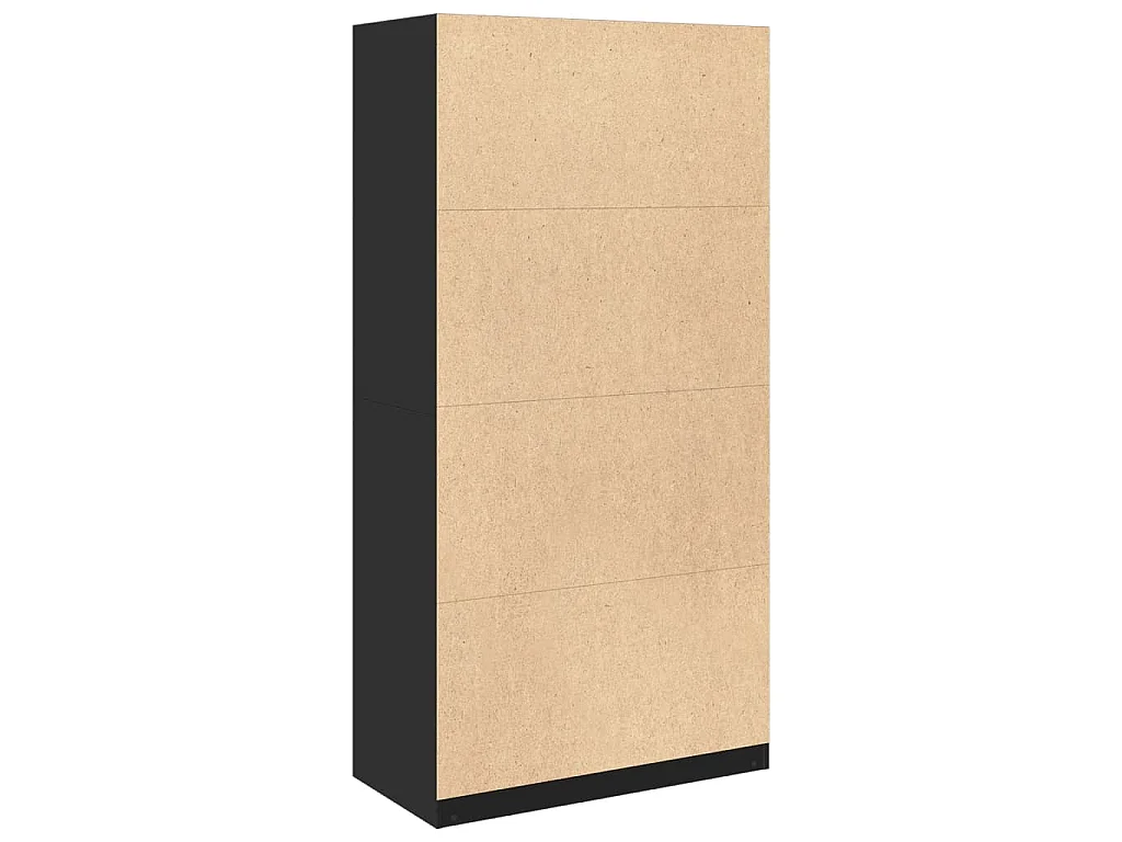 Roupeiro 100x50x200 cm contraplacado preto