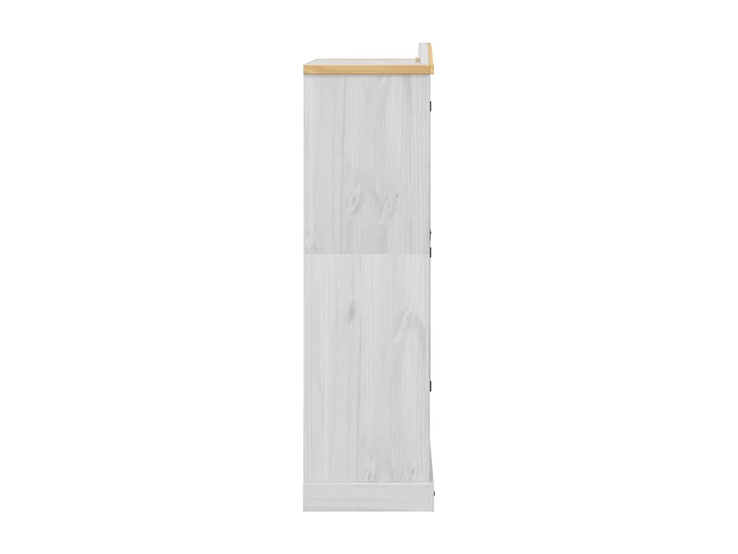 Armadio Corona Bianco 102x52x186 cm in Legno Massello di Pino