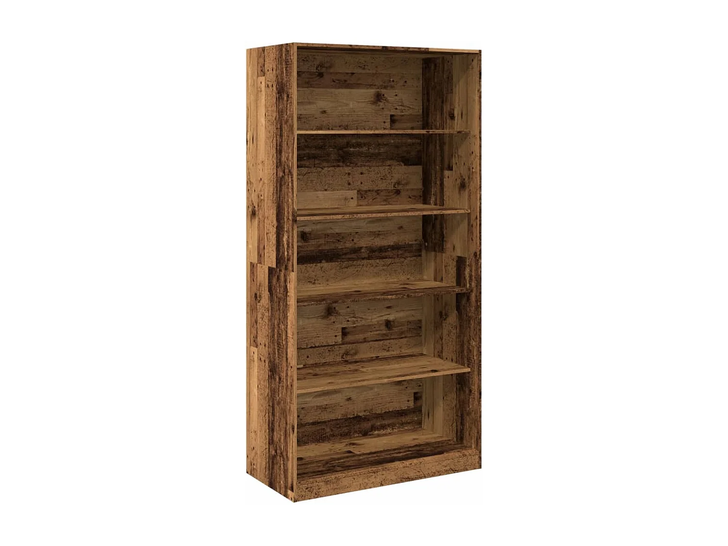 Armario de madera ingeniería envejecida 100x50x200 cm