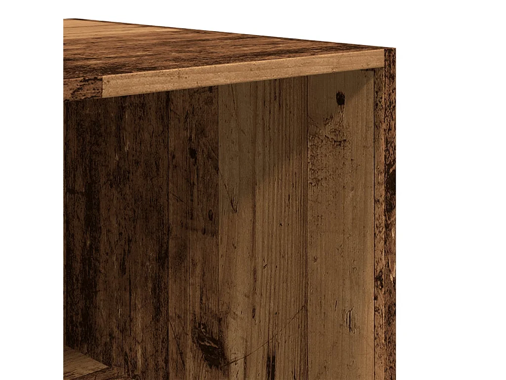 Armario de madera ingeniería envejecida 100x50x200 cm